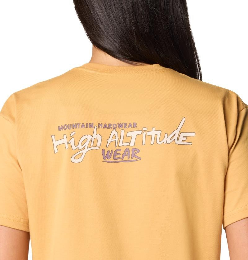 High Altitude Boxy Crop SS - Womens - sundown gold 1