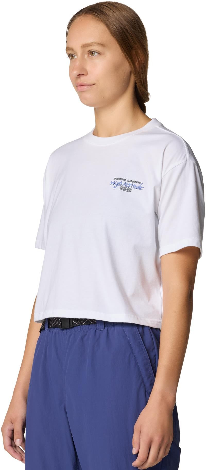 High Altitude Boxy Crop SS - Womens - white 1