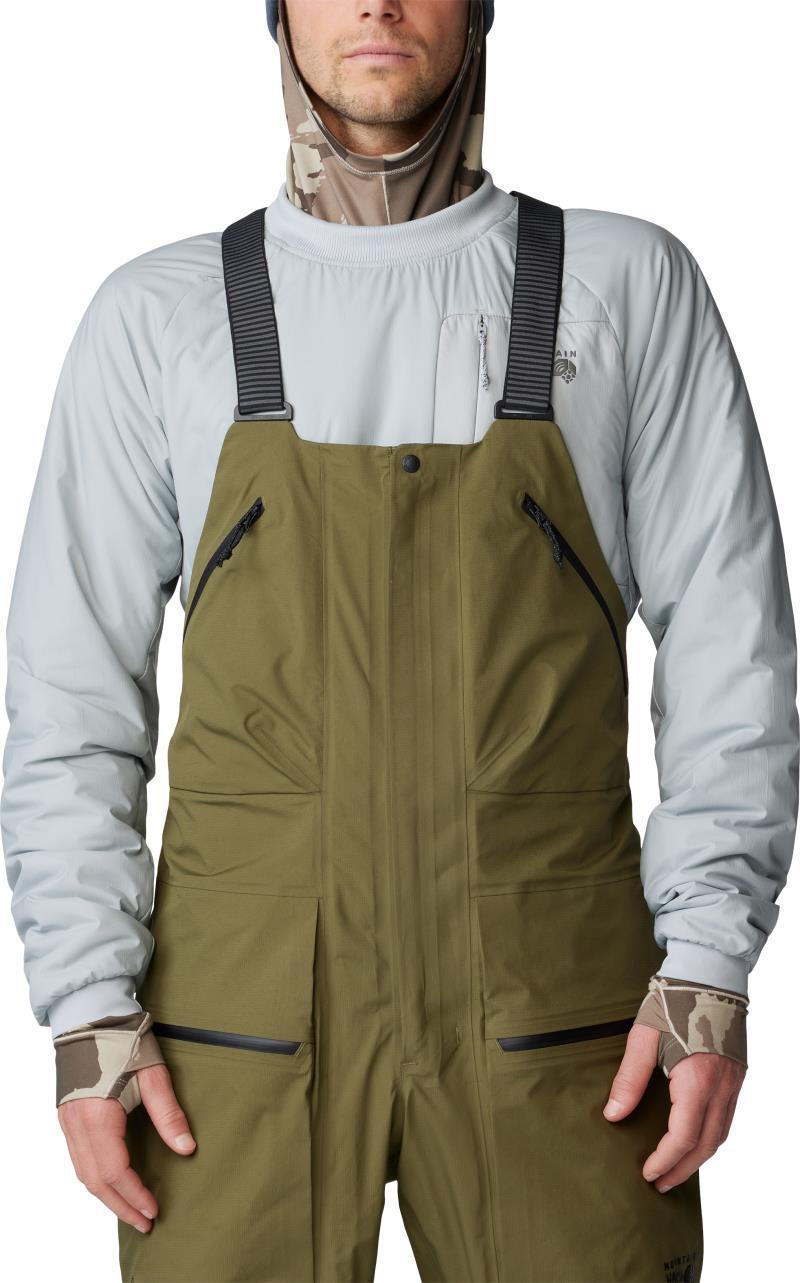High Exposure GTX C-KNIT Bibs, Long - Mens - Combat Green 2