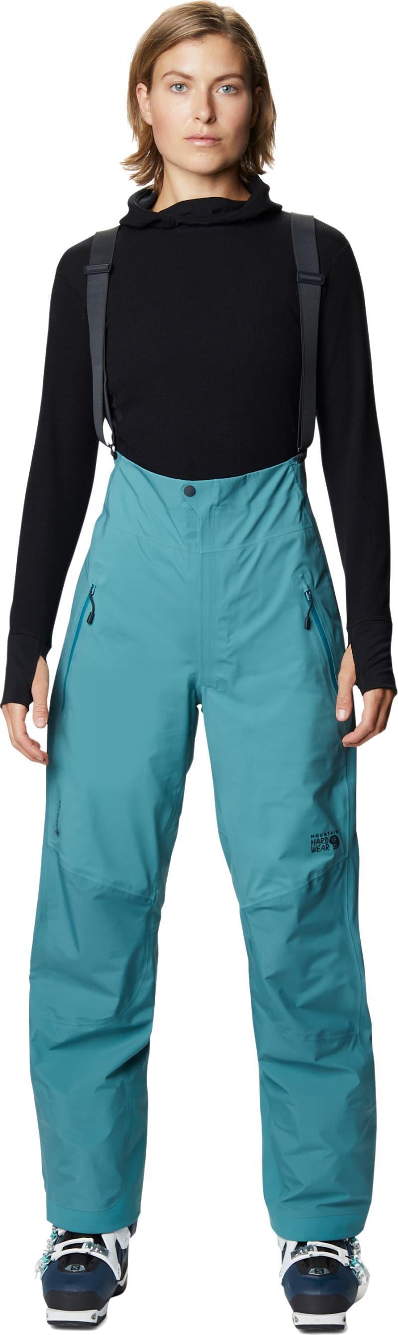 High Exposure GTX C-Knit Bib, Reg - Womens - Washed Turq 1