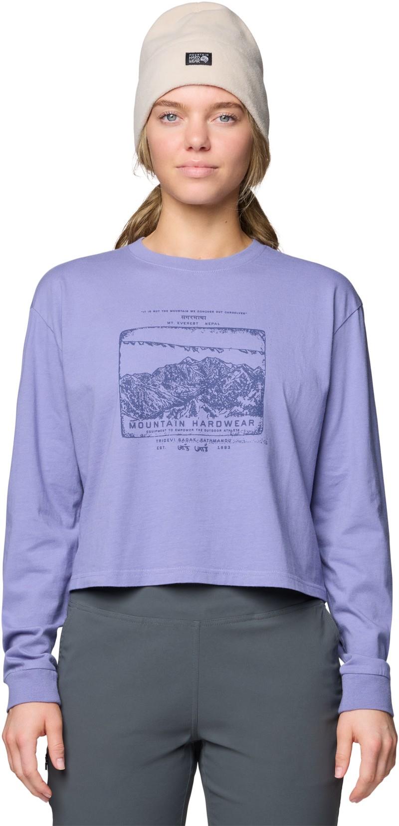 In the Mountains Boxy Crop LS - Womens - avid 1