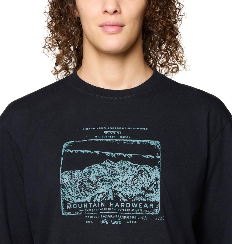 In the Mountains Boxy Crop LS - Womens - black 1