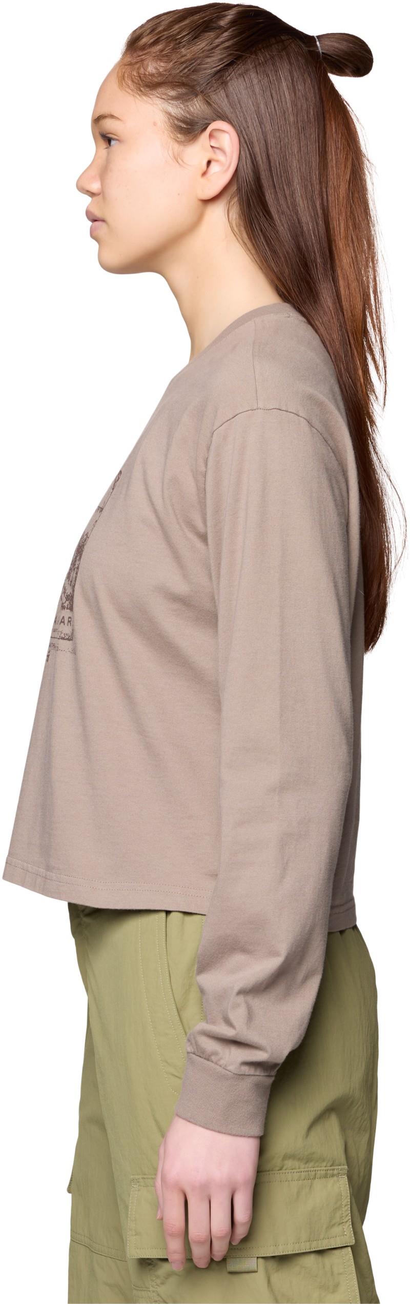 In the Mountains Boxy Crop LS - Womens - wild taupe 1