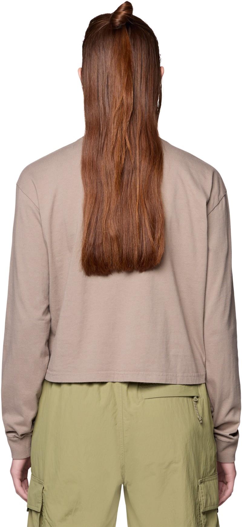 In the Mountains Boxy Crop LS - Womens - wild taupe 1