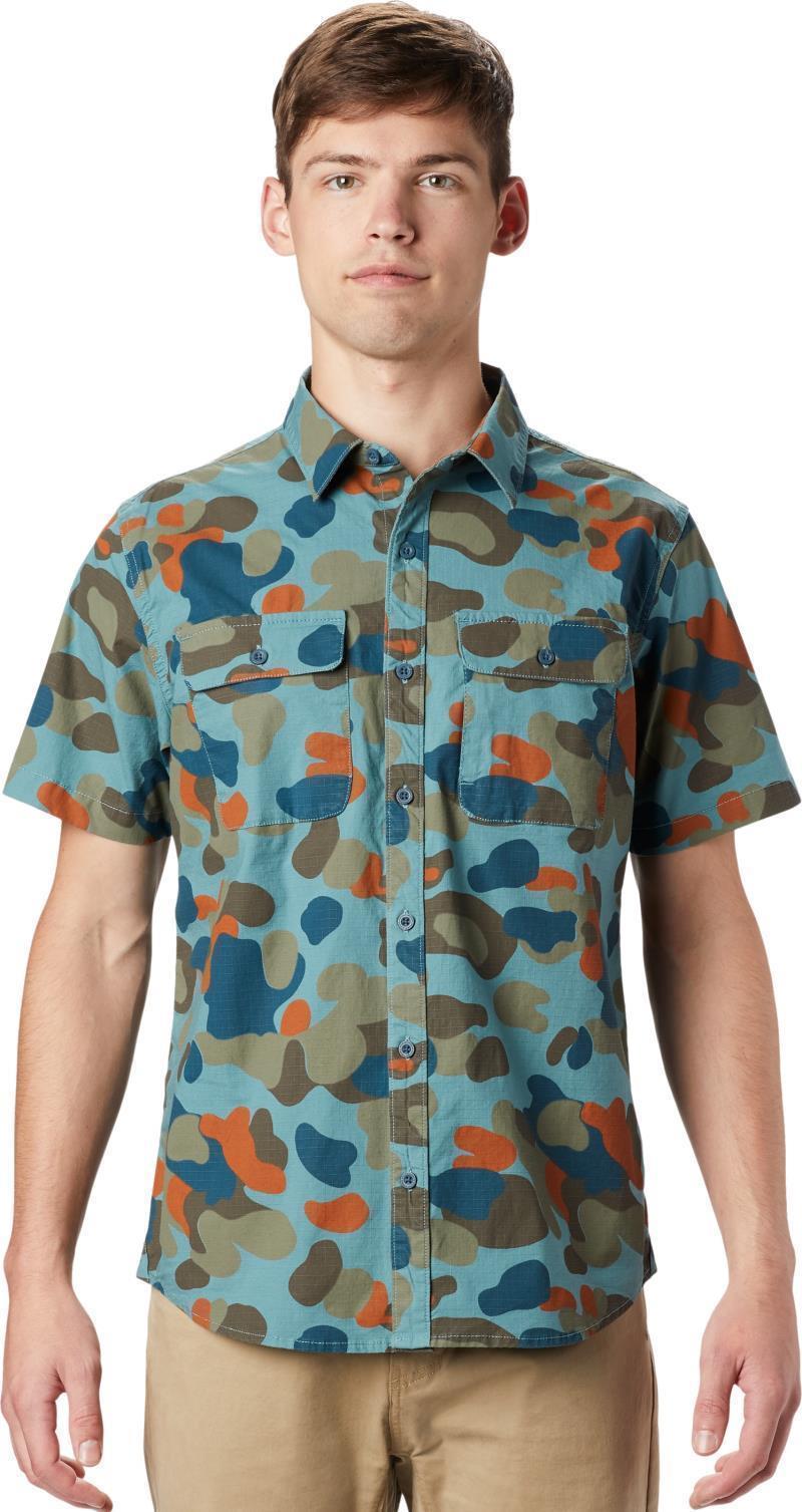 J Tree SS Shirt - Mens - Washed Turq Camo 1