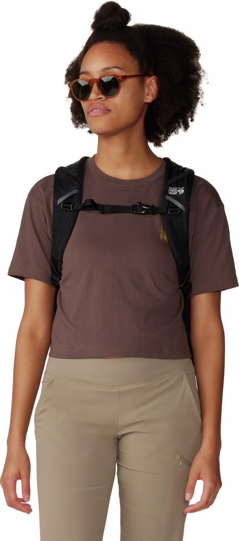 Jagged Peak Boxy Crop SS - Womens - Carob 6