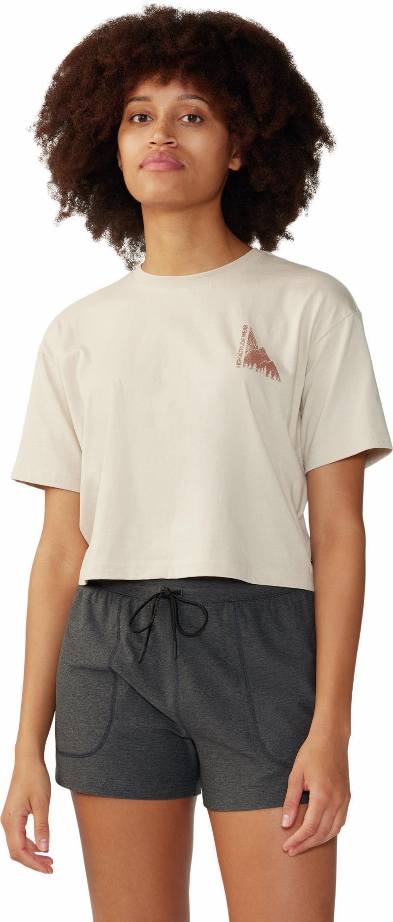 Jagged Peak Boxy Crop SS - Womens - Wild Oyster 3