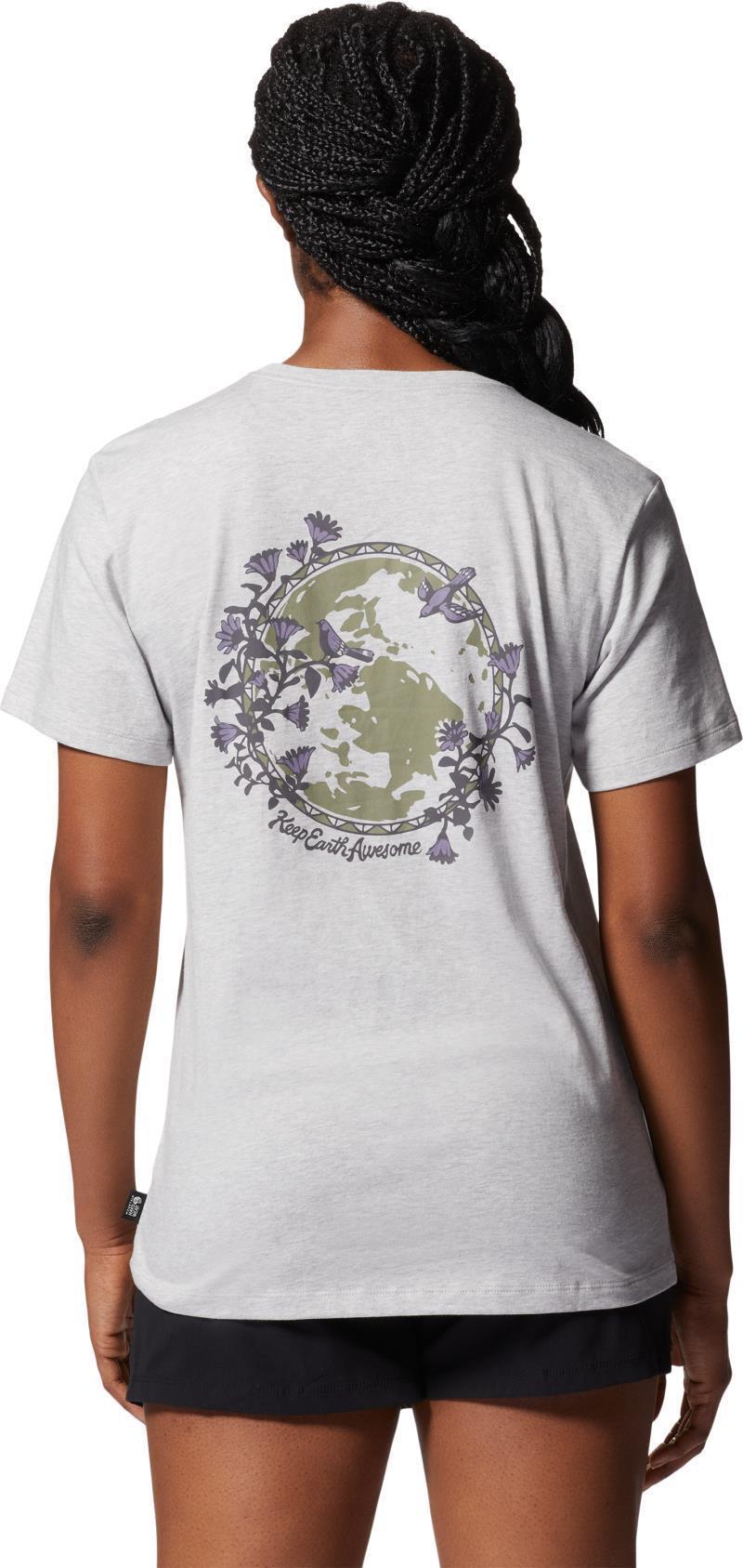 Kea Earth SS Tee - Womens - Hardwear Grey 2