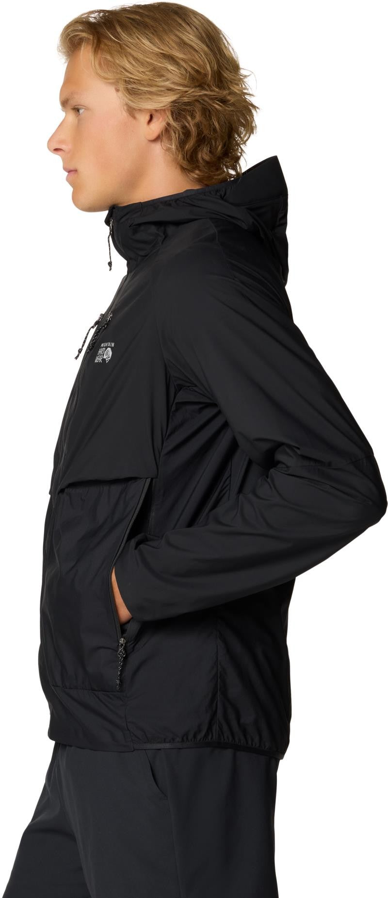 Kor AirShell Hybrid Hooded Jacket - Mens - black 1