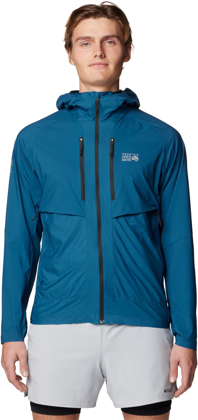 Kor AirShell Hybrid Hooded Jacket - Mens - dark caspian 1