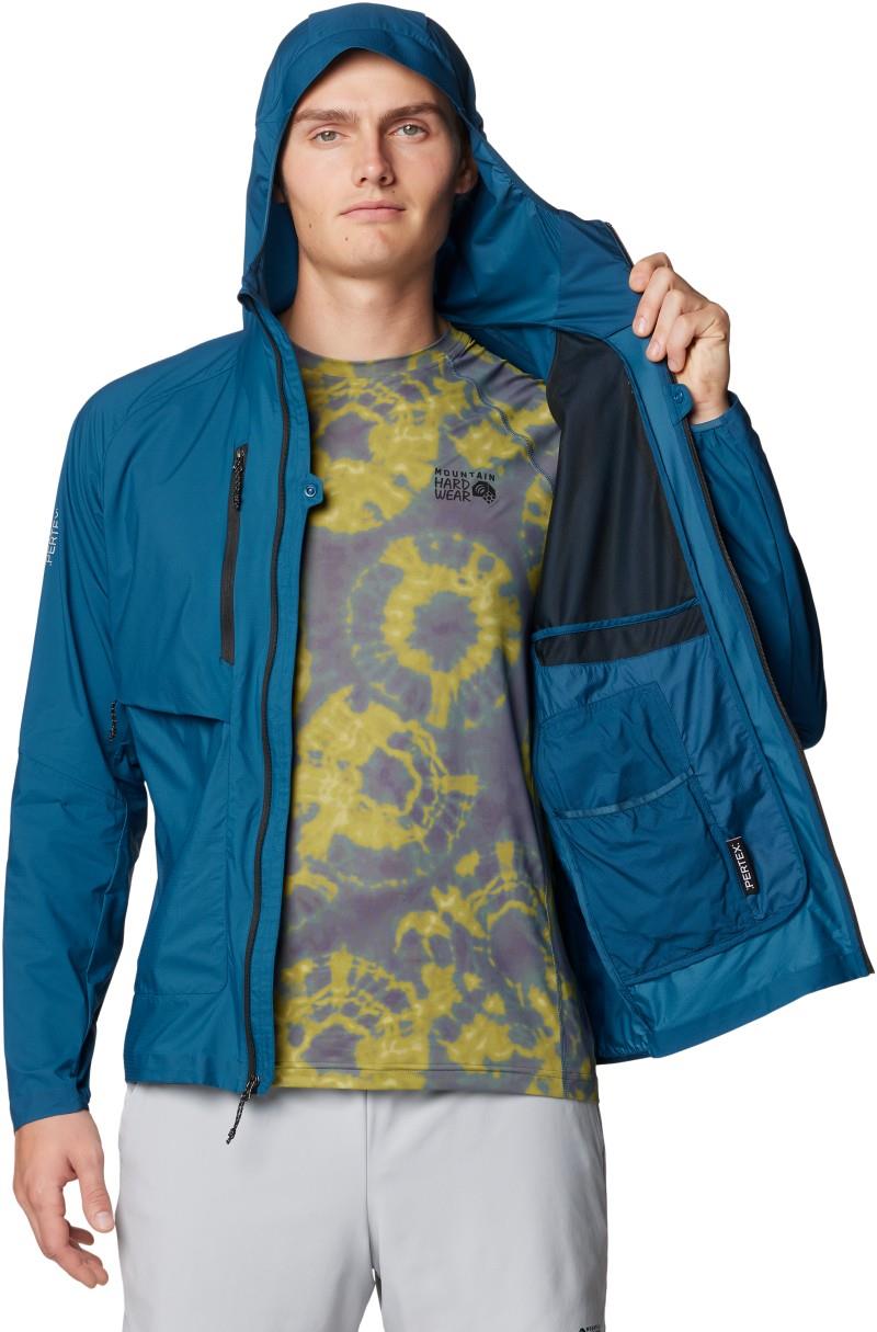 Kor AirShell Hybrid Hooded Jacket - Mens - dark caspian 1