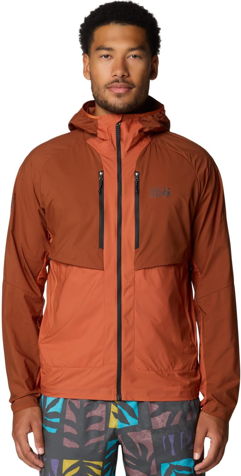 Kor AirShell Hybrid Hooded Jacket - Mens - iron oxide / raw carmelian 1