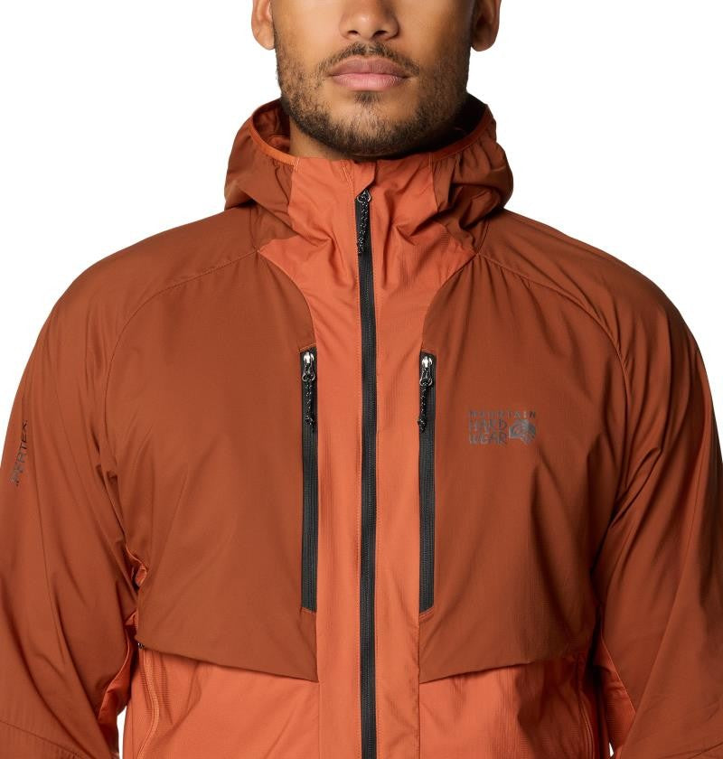 Kor AirShell Hybrid Hooded Jacket - Mens - iron oxide / raw carmelian 1