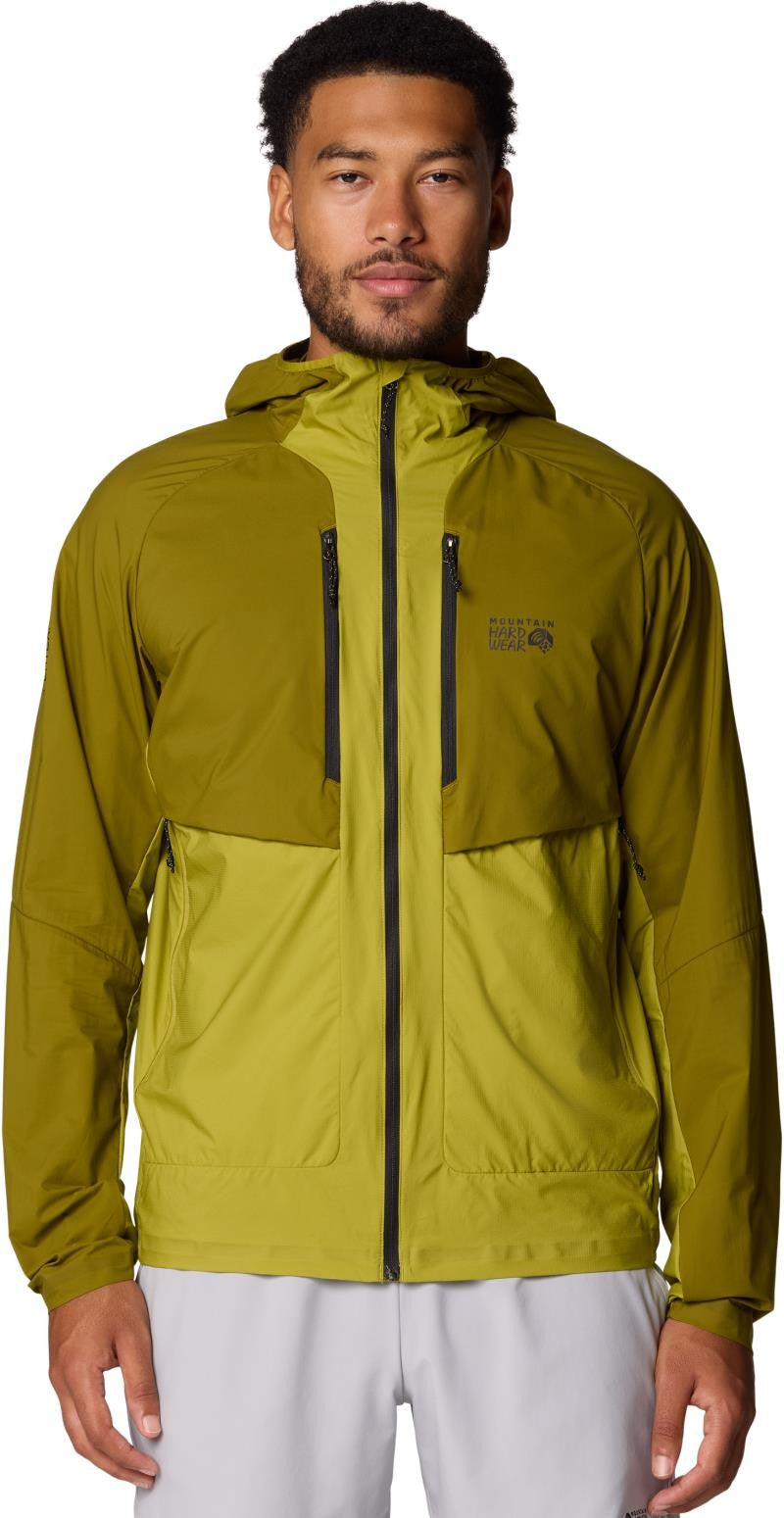 Kor AirShell Hybrid Hooded Jacket - Mens - vetiver / moon moss 1