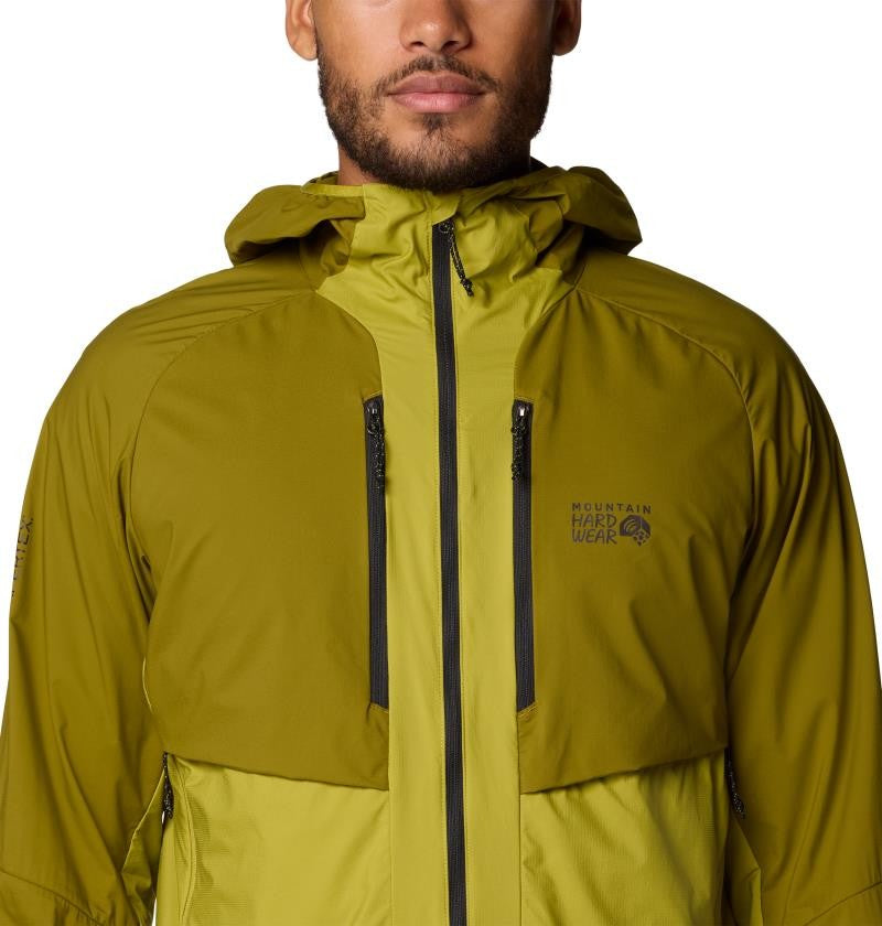 Kor AirShell Hybrid Hooded Jacket - Mens - vetiver / moon moss 1
