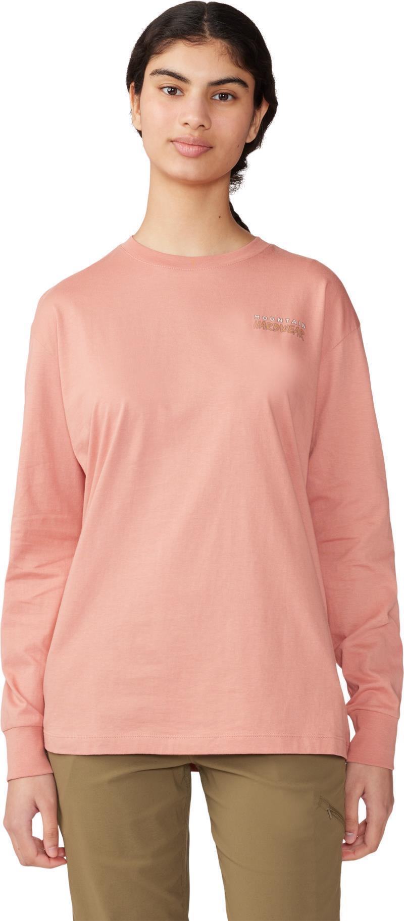 Logo Landscape Boxy LS - Womens - Washed Sun 1