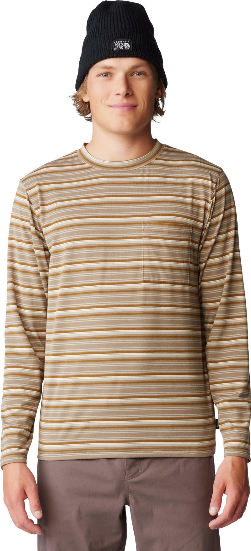 Low Exposure LS - Mens - Golden Brown Crag Stripe Print 1