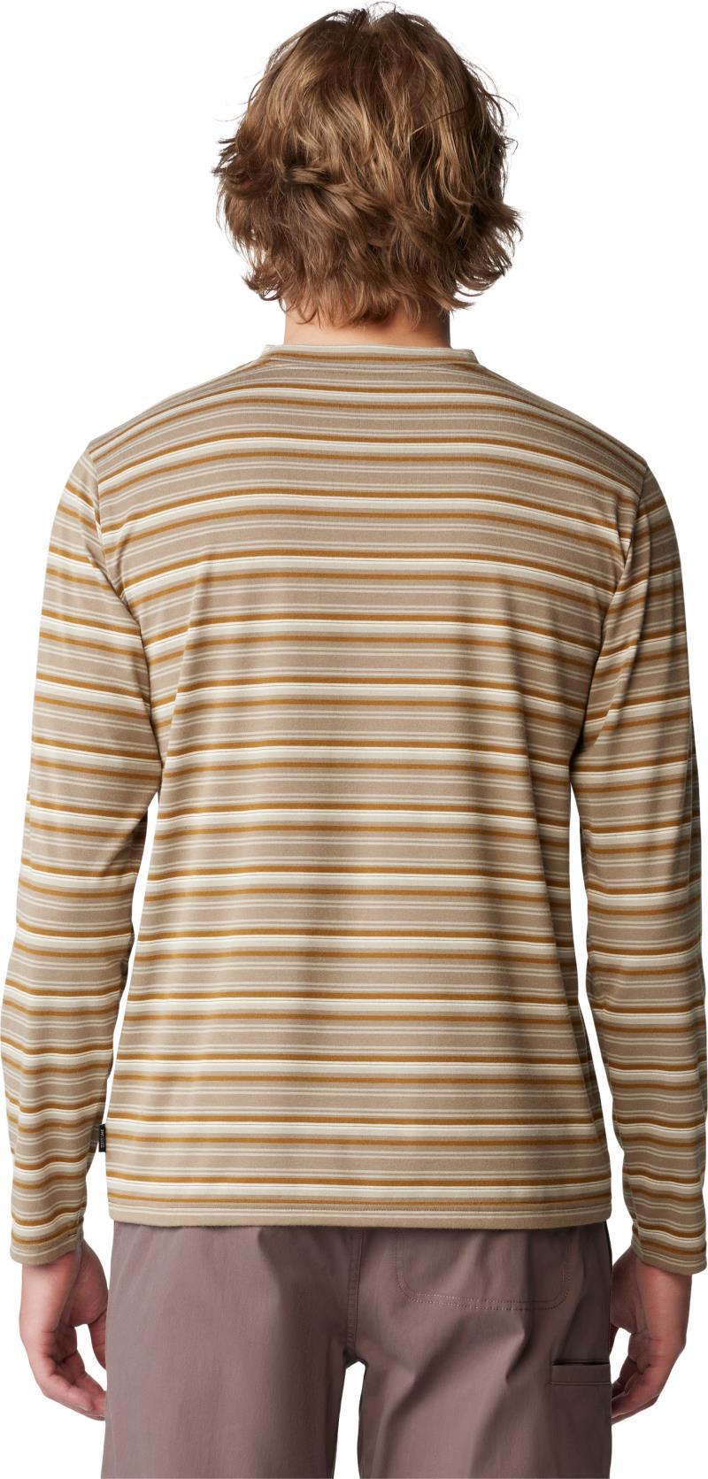 Low Exposure LS - Mens - Golden Brown Crag Stripe Print 2