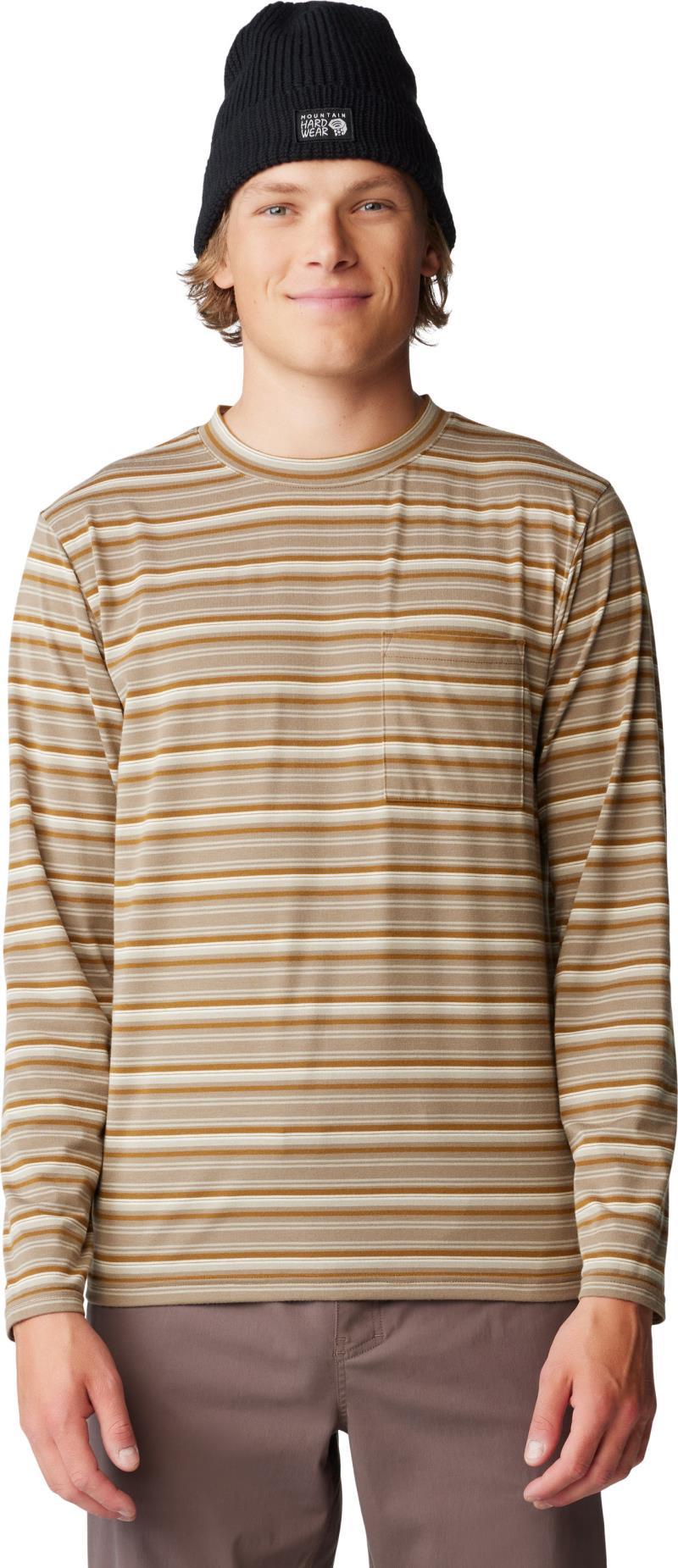 Low Exposure LS - Mens - Golden Brown Crag Stripe Print 3