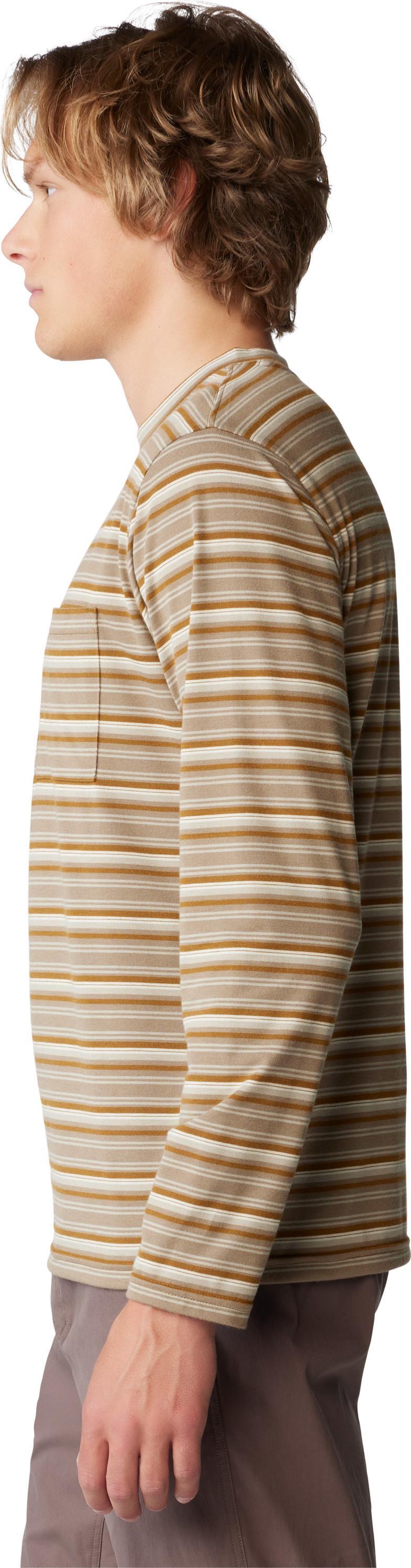 Low Exposure LS - Mens - Golden Brown Crag Stripe Print 5