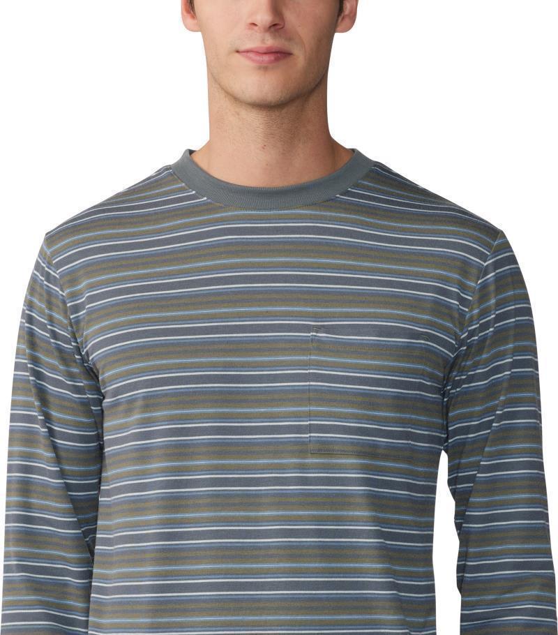 Low Exposure LS - Mens - Stone Green Crag Stripe Print 5