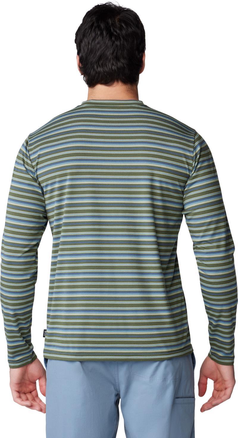Low Exposure LS - Mens - Surplus Green Crag Stripe Print 2