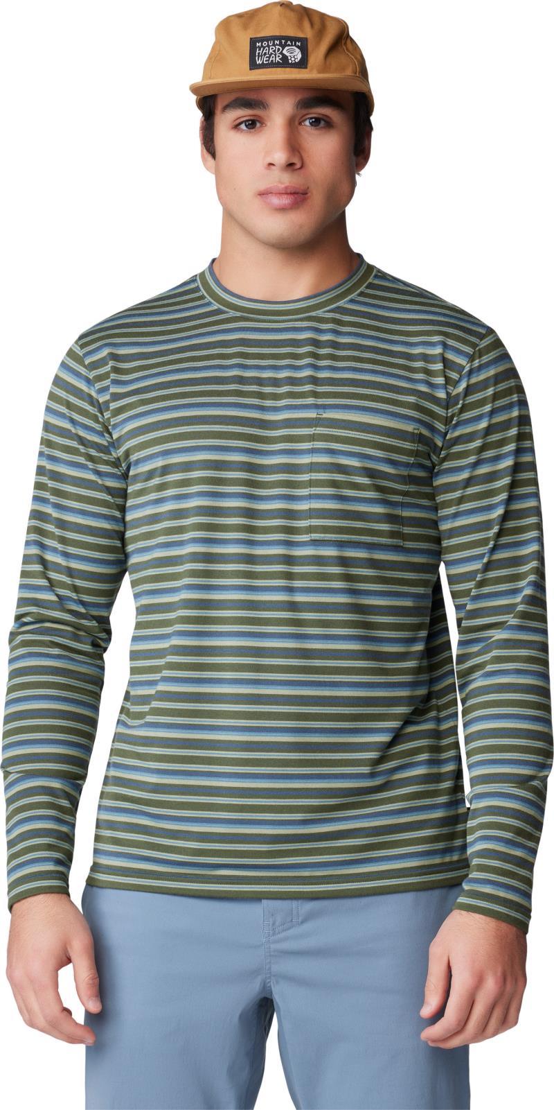 Low Exposure LS - Mens - Surplus Green Crag Stripe Print 3