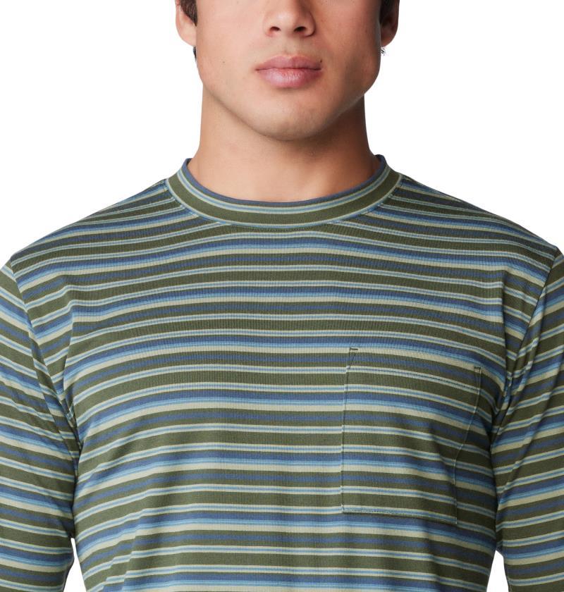 Low Exposure LS - Mens - Surplus Green Crag Stripe Print 4