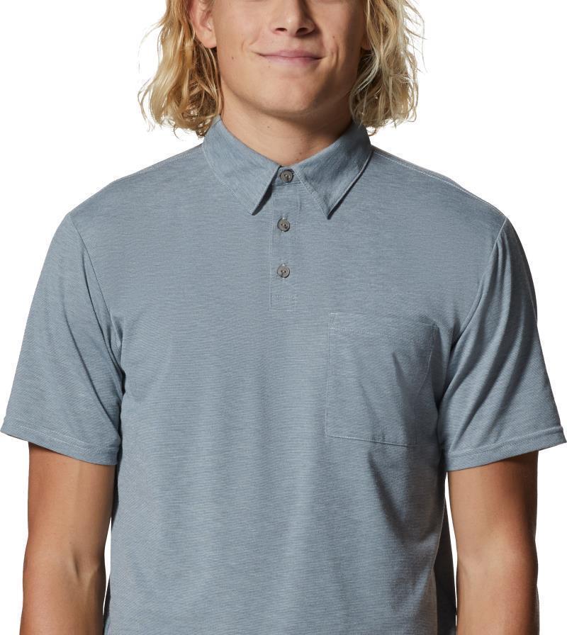 Low Exposure Polo - Mens - Glacial EOE Stripe 5