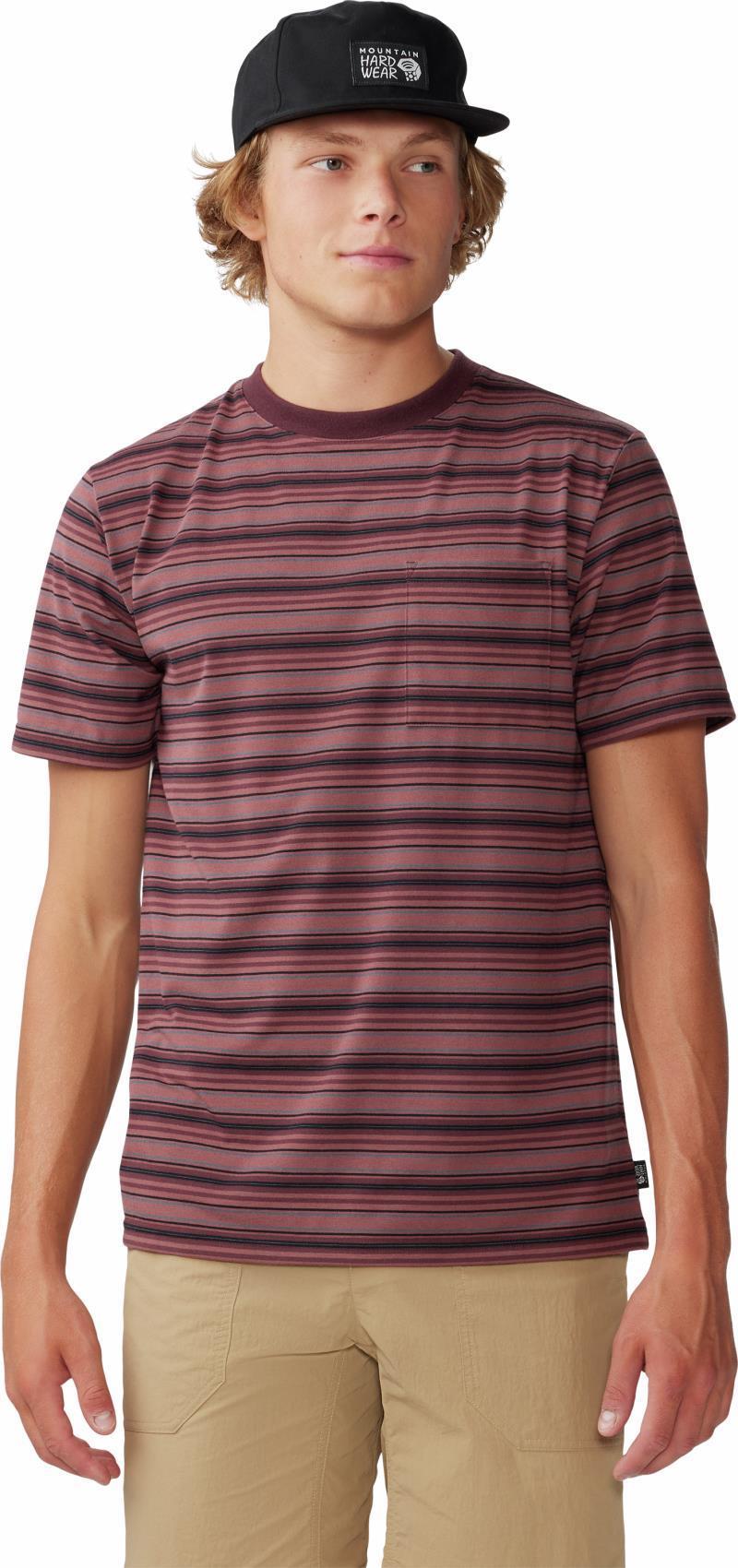 Low Exposure SS - Mens - Washed Raisin Crag Stripe 1
