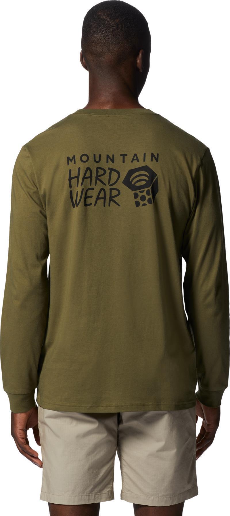 MHW Back Logo LS - Mens - Combat Green 3