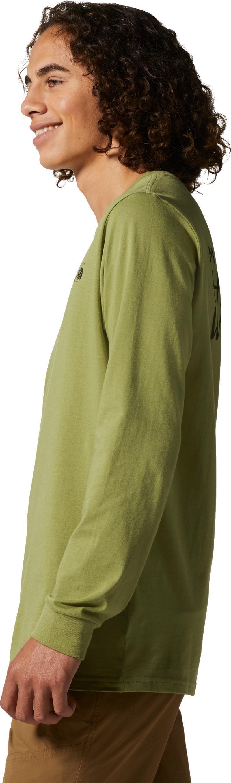 MHW Back Logo LS - Mens - Light Cactus 2