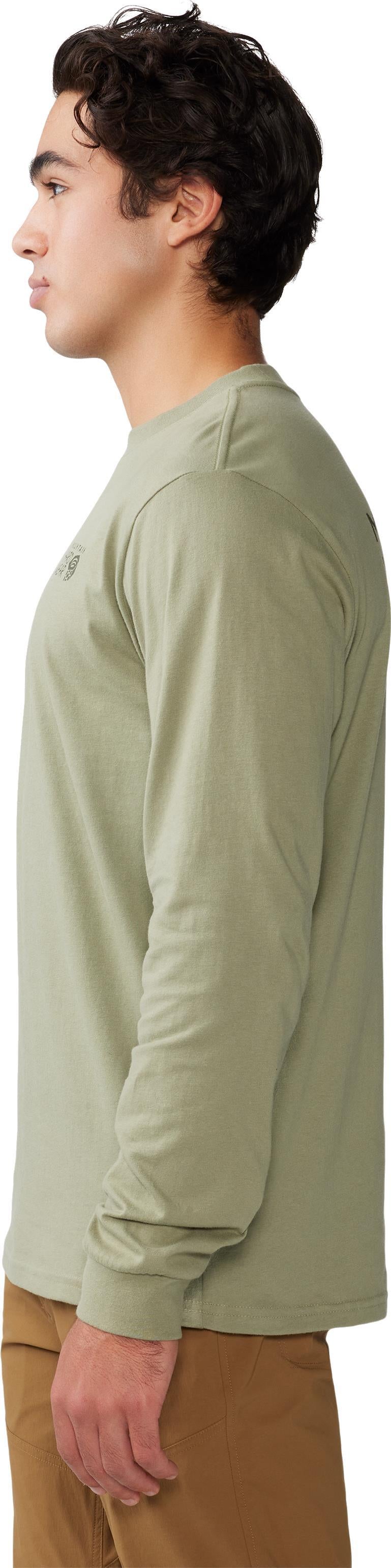 MHW Back Logo LS - Mens - Mantis Green 3