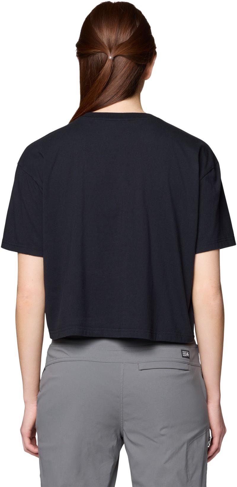 MHW Center Logo Boxy Crop SS - Womens - black 1