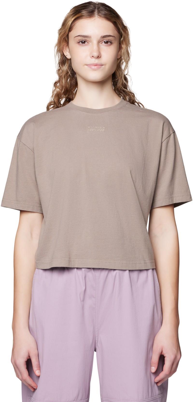 MHW Center Logo Boxy Crop SS - Womens - wild taupe 1