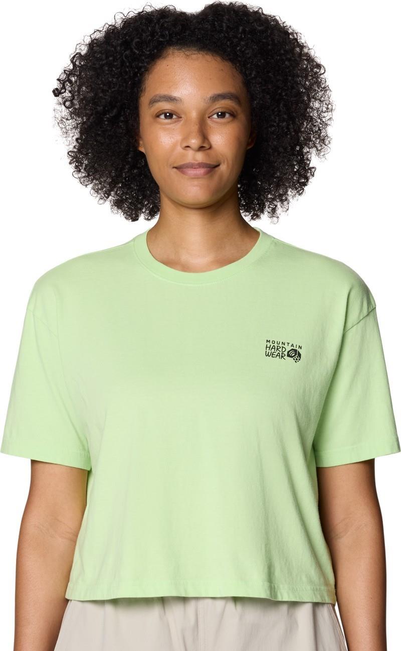 MHW Logo Boxy Crop SS - Womens - frozen in lime 1