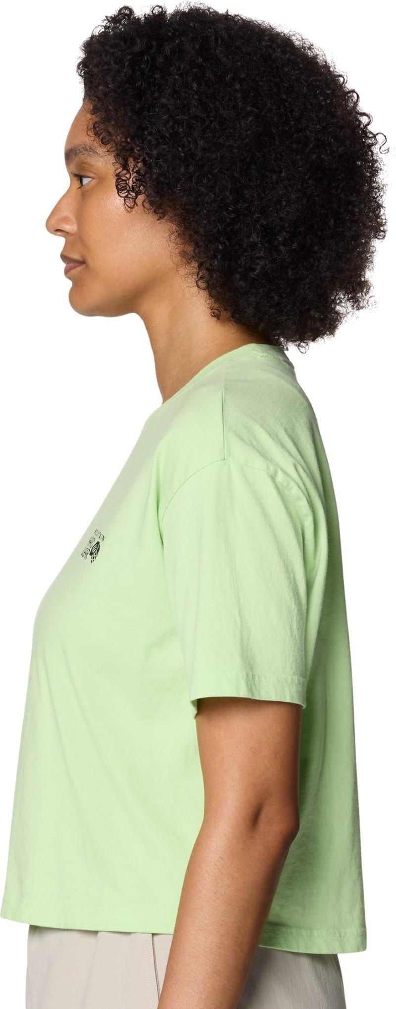 MHW Logo Boxy Crop SS - Womens - frozen in lime 1