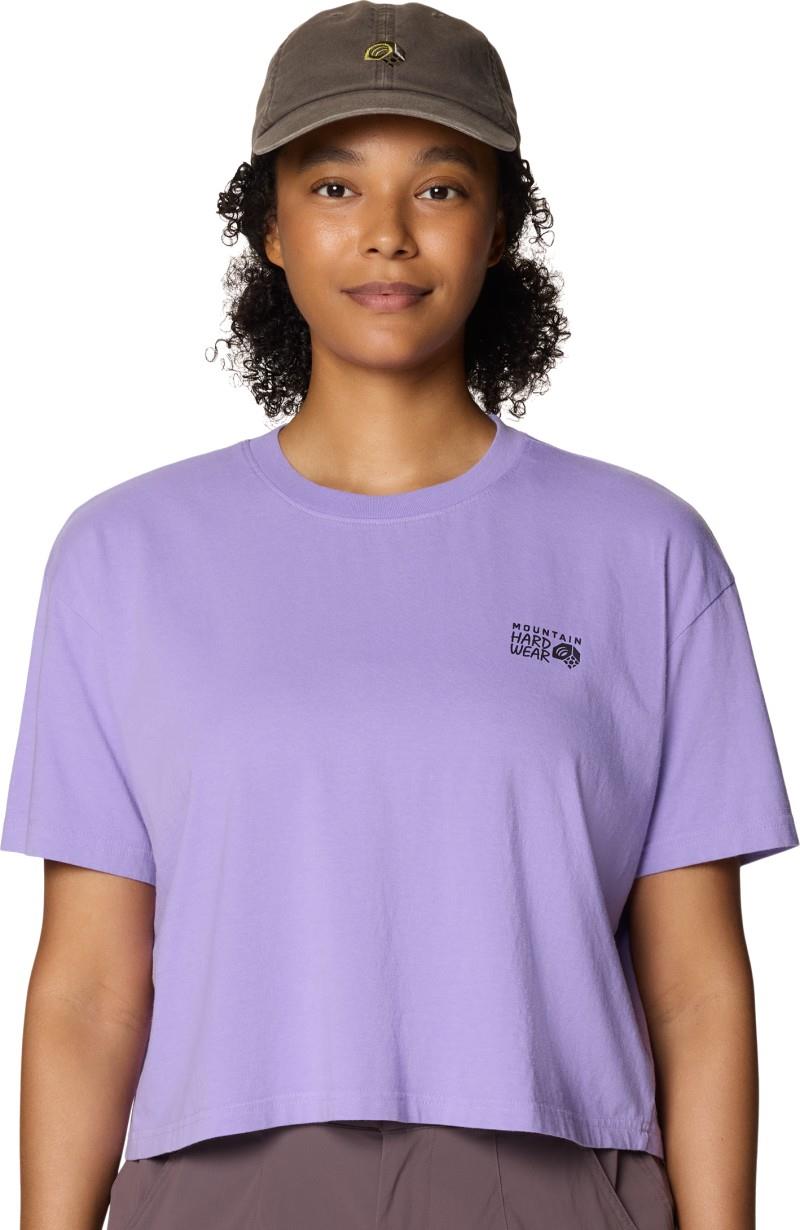 MHW Logo Boxy Crop SS - Womens - harbor violet 1