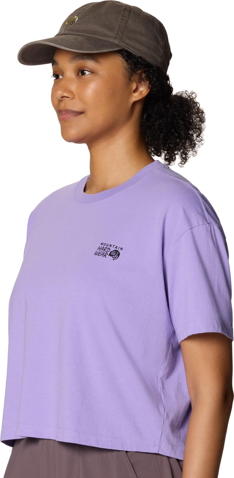 MHW Logo Boxy Crop SS - Womens - harbor violet 1