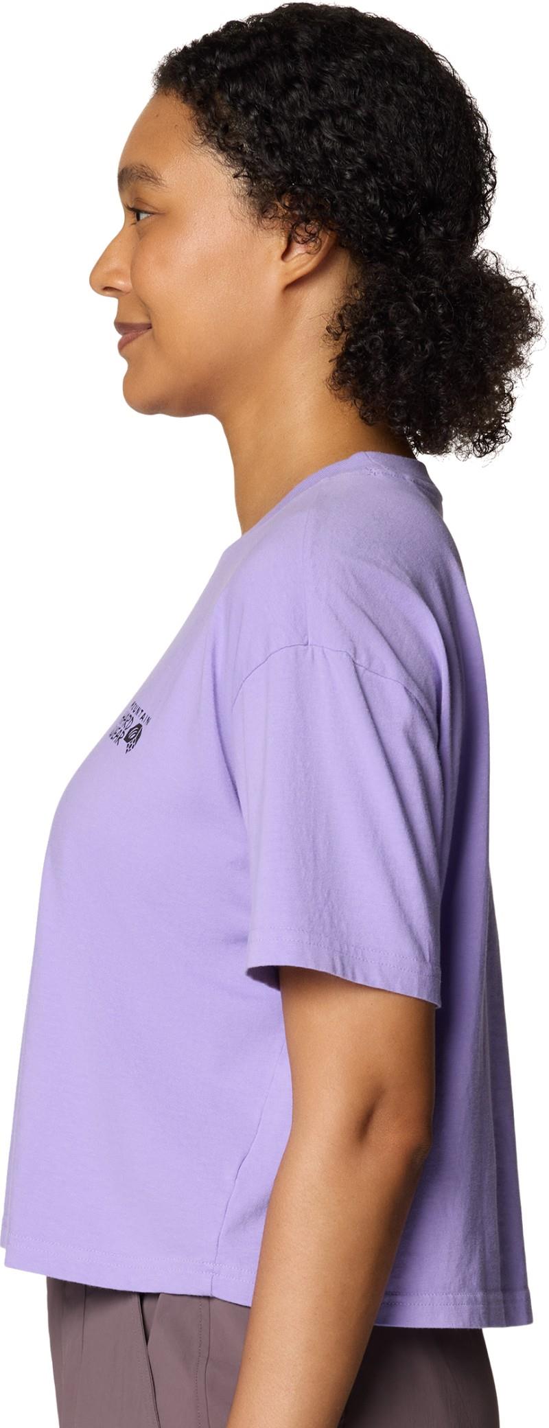 MHW Logo Boxy Crop SS - Womens - harbor violet 1
