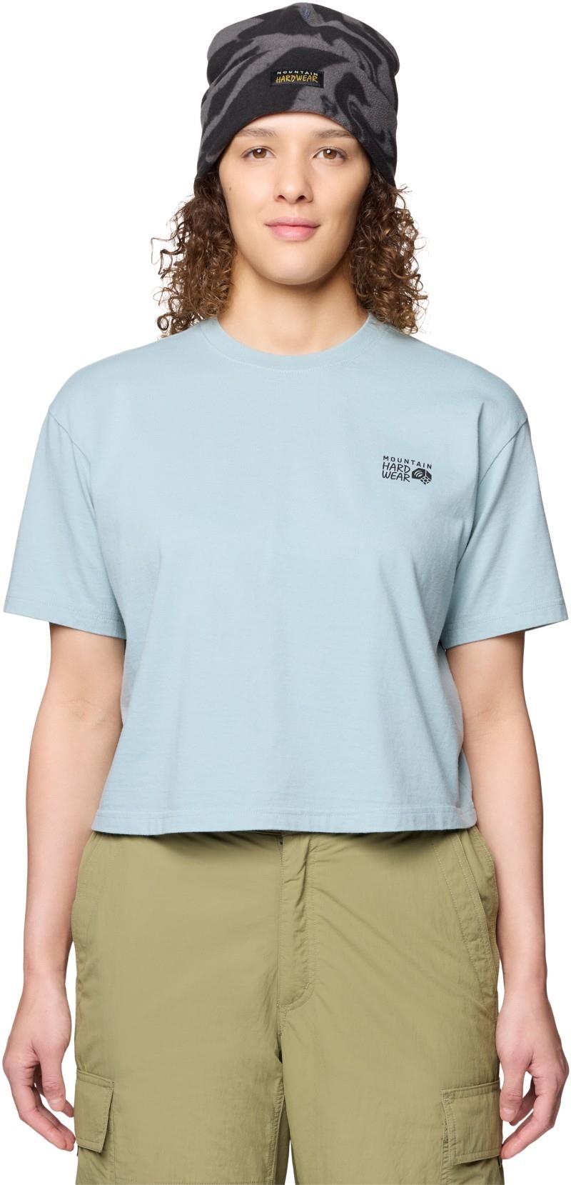 MHW Logo Boxy Crop SS - Womens - ice shadow 1