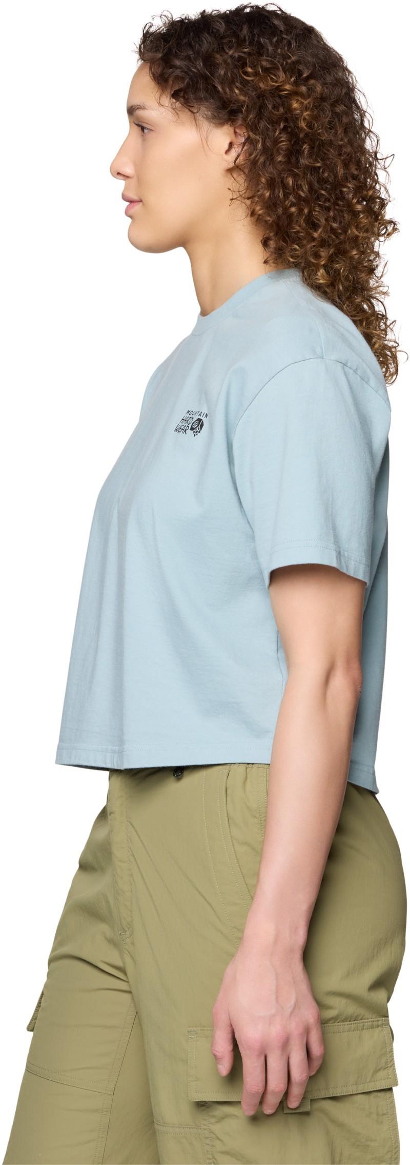 MHW Logo Boxy Crop SS - Womens - ice shadow 1