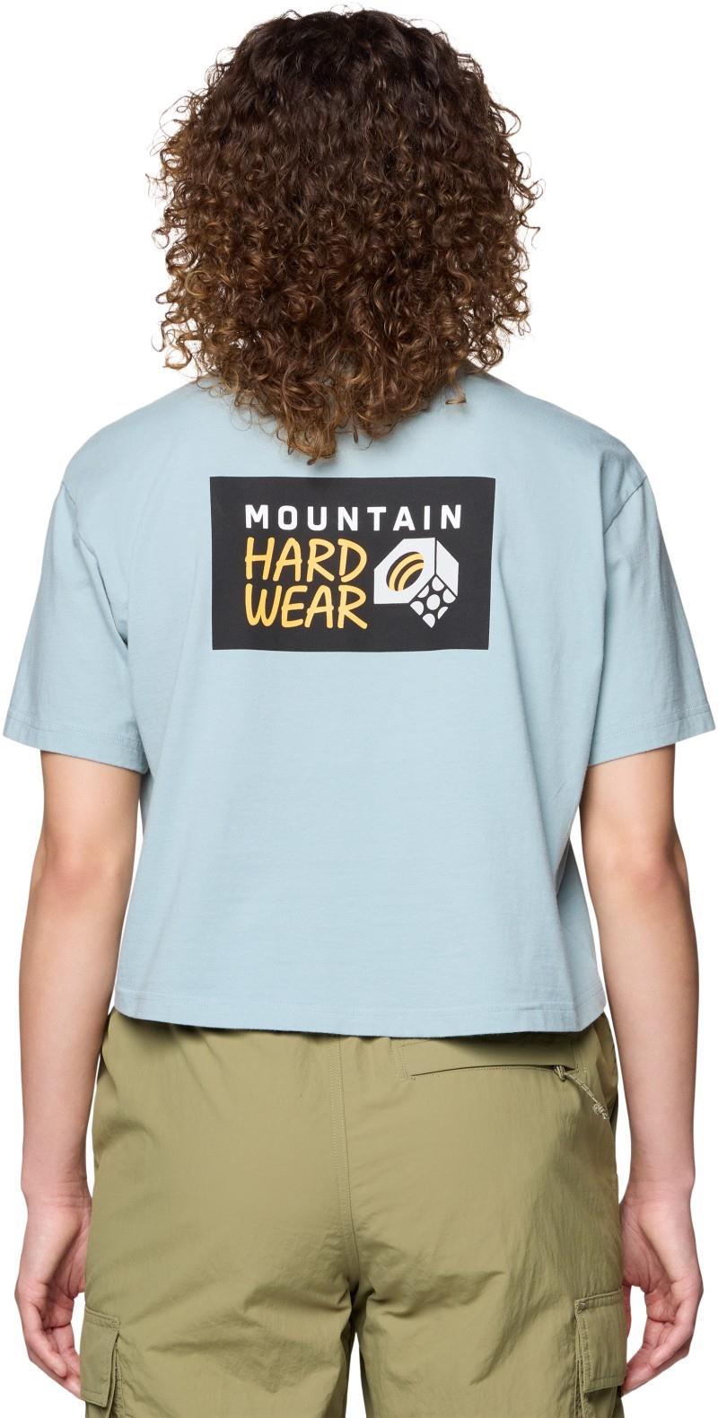MHW Logo Boxy Crop SS - Womens - ice shadow 1