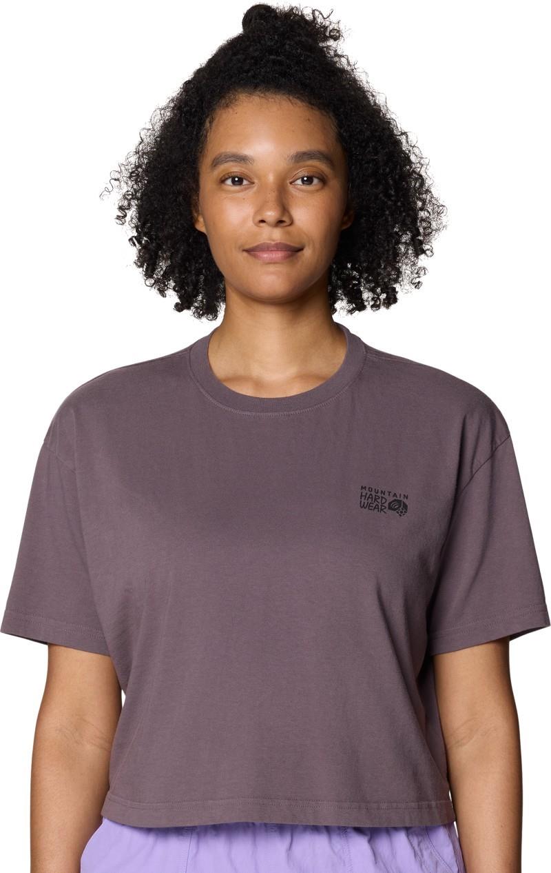MHW Logo Boxy Crop SS - Womens - purple sage 1