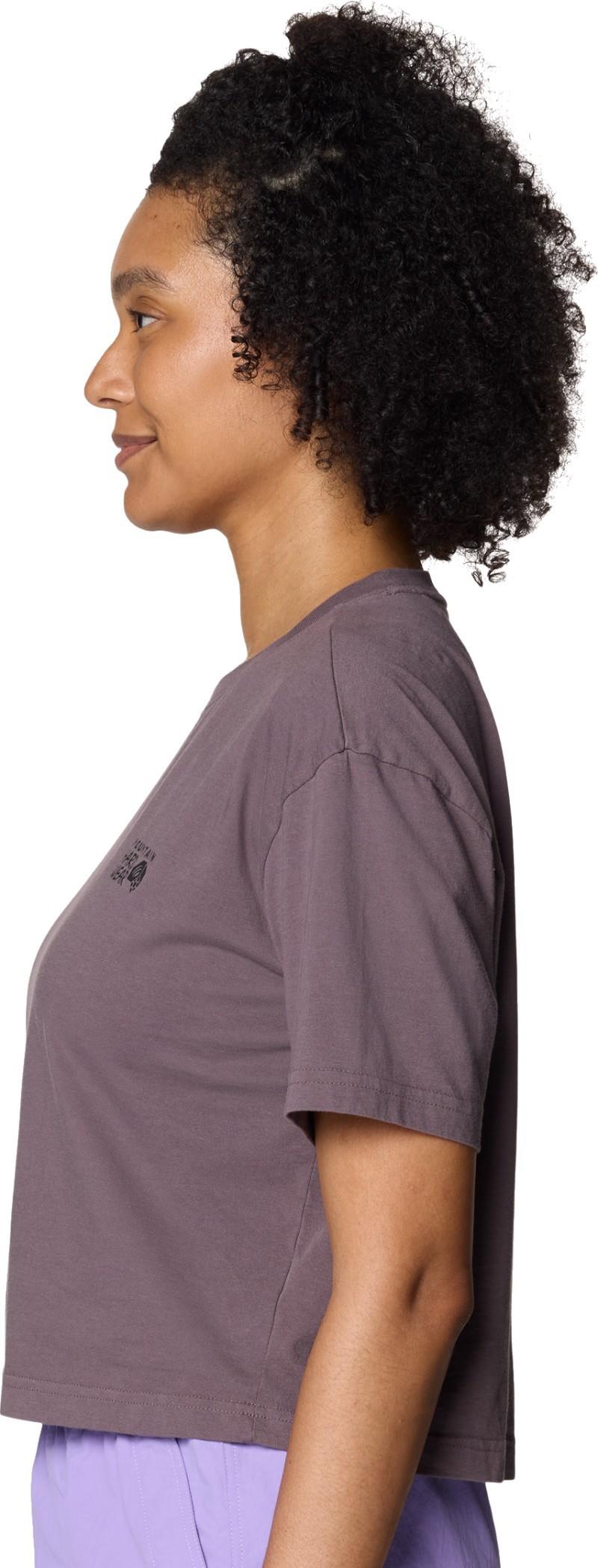 MHW Logo Boxy Crop SS - Womens - purple sage 1