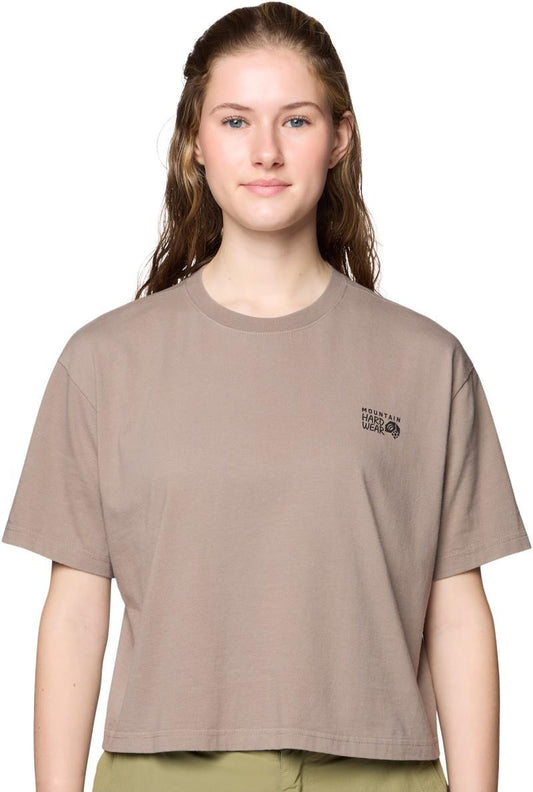 MHW Logo Boxy Crop SS - Womens - wild taupe 1