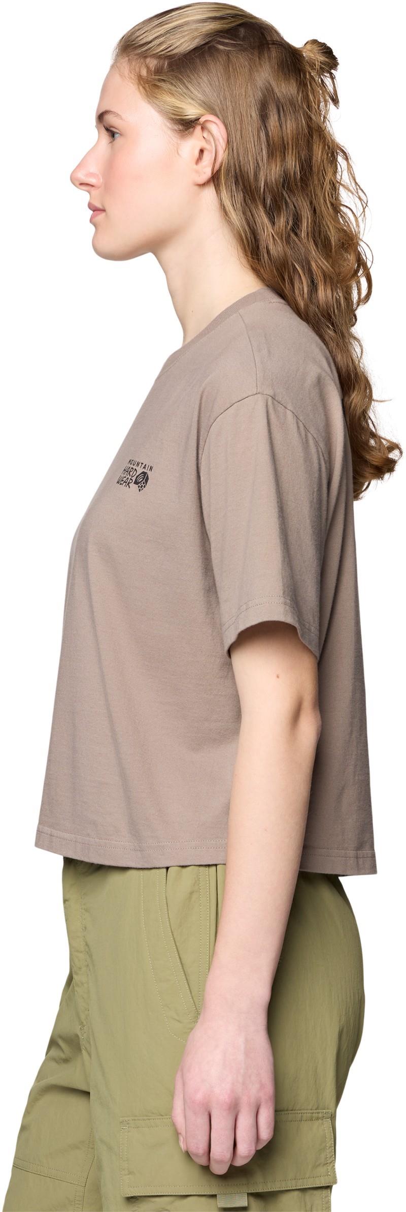 MHW Logo Boxy Crop SS - Womens - wild taupe 1