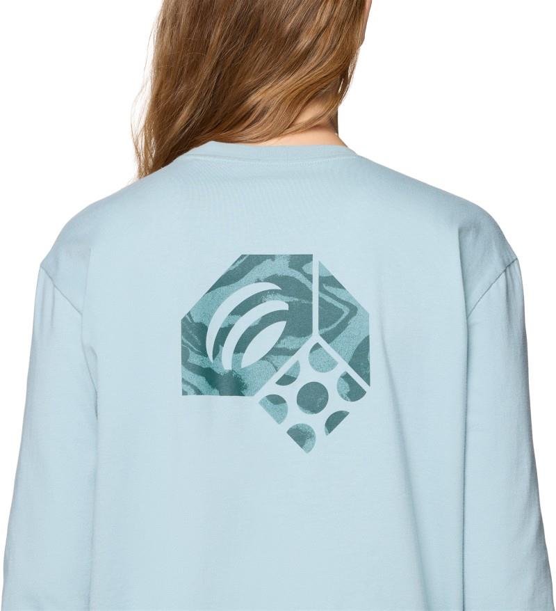 MHW Logo Boxy LS - Womens - ice shadow 1