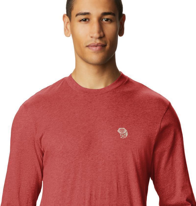 MHW Logo LS T - Mens - Desert Red 3