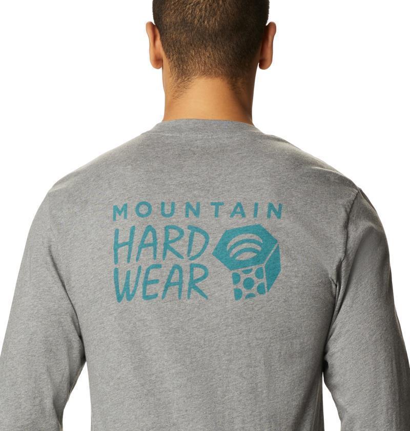 MHW Logo LS T - Mens - Heather Manta Grey 4